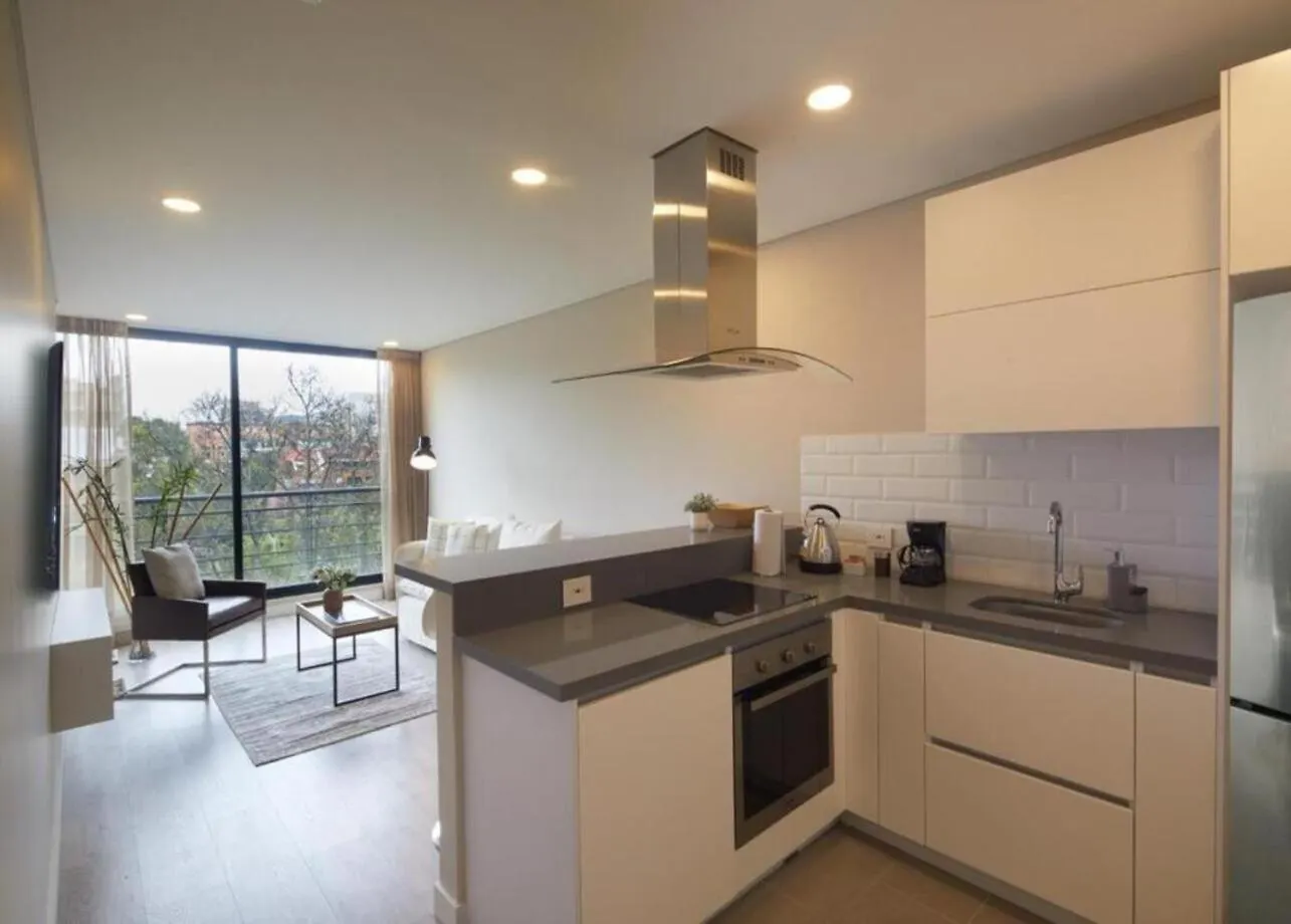 Elegant 2-Bedroom Loft 604 With Stunning Park View Bogota Apartment